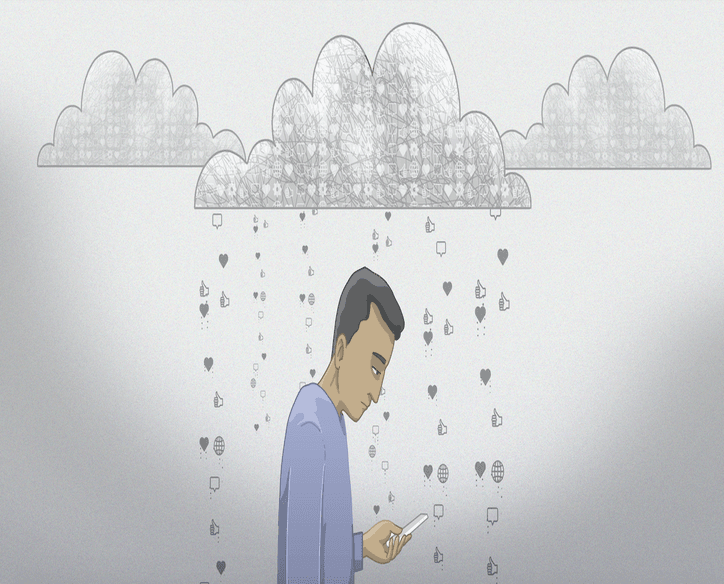 mental health data cloud umbrella hero